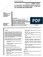 ABNT - NBR 12253 - Solo-cimento - Dosagem Para Emprego