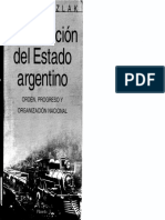 Oszlak, Oscar. La Formación Del Estado Argentino PDF