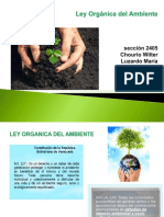 Diapositivas de La Expo de Mañana Ley Del Ambiente