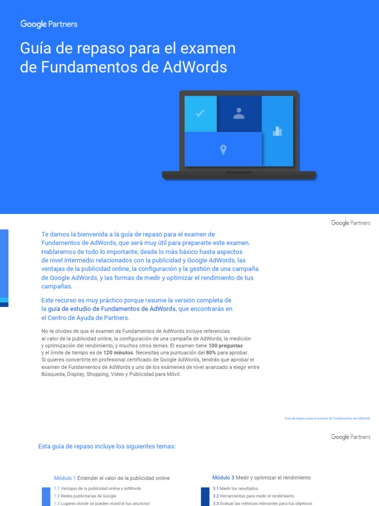 Guia Oficial Google Adwords Fundamentals | PDF