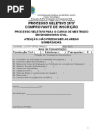 Anexo i Formulario Inscricao Processo Seletivo 2017