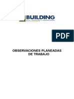 Observaciones Planeadas de Trabajo