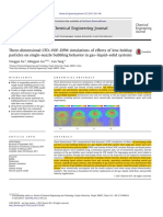 Three-Dimensional CFD-VOF-DPM Simulations of Effects of Low-Holdup Particles On Single-Nozzle Bubbling Behavior in Gas-Liquid-Solid Systems