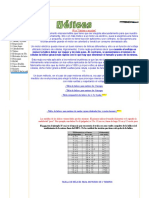 Tabla de Medidas de Hélices - AEROMODELISMOFACIL