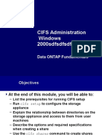 CIFS Administration Windows 2000sdfsdfsdfsdfs: Data ONTAP Fundamentals