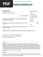 A Influência Das Emoções Nas Falsas Memórias - Uma Revisão Crítica