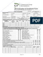 Employee Health Evaluation & Enrollment Form: Corporate Solutions Incorporated