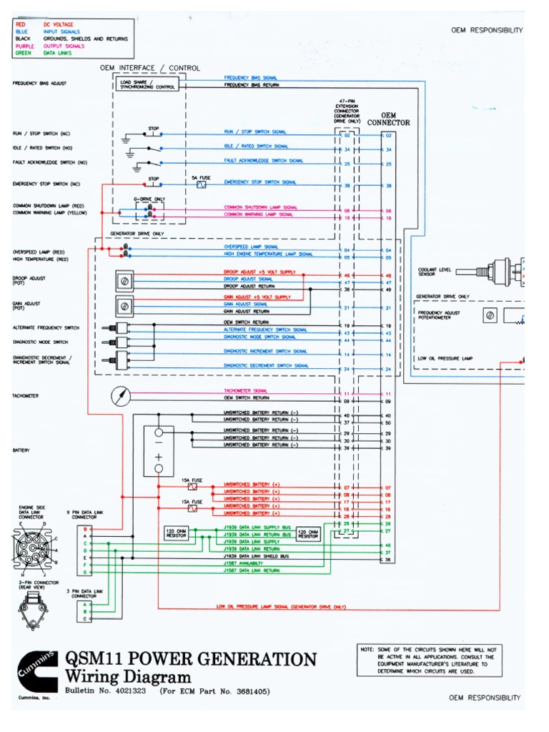 Cummins Qsm11 G-drive Wiring Diagram