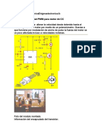 Control de Velocidad PWM para Motor de CC