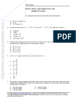 Prediksi Soal Matematika Ipa SNMPTN SPMB 2008 PDF