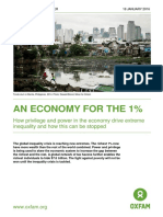 Economic Inequality - OXFAM Report PDF