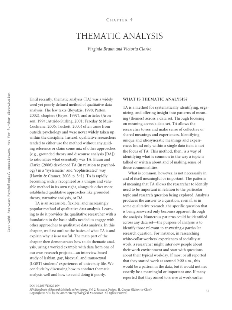Thematic Analysis | PDF | Qualitative Research | Data