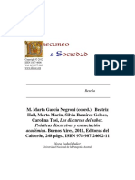 Carolina Tosi, Los Discursos Del Saber. Prácticas Discursivas y Enunciación Académica PDF