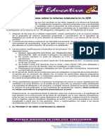 Algunas Precisiones Sobre La Reforma Estatutaria en La ADE