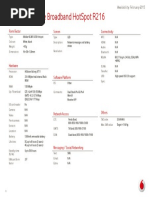 Vodafone Mobile Broadband Hotspot R216: Screen Connectivity Form Factor