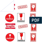 Label Fragile