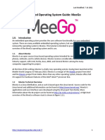 Embedded Operating System Guide: Meego: 1.0. Introduction