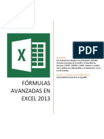 Excel 2013 Formulas Avanzadas