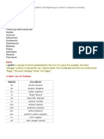 Understanding Prefixes and Suffixes