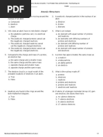 Atomic Structure (Grade 8) - Free Printable Tests and Worksheets - HelpTeaching PDF