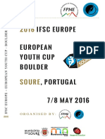 Ifsc Europe European Youth Cup Boulder, Portugal 7/8 MAY 2016
