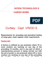 Ship Operation Technology - (Factory Act)