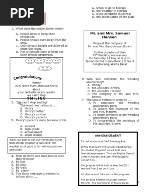 Soal Teks Rumpang Bahasa Inggris Simple Past Tense Ruang Jawaban Soal