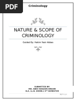 Download Nature Scope and Importance of Criminology by Nandini Tarway SN346535986 doc pdf
