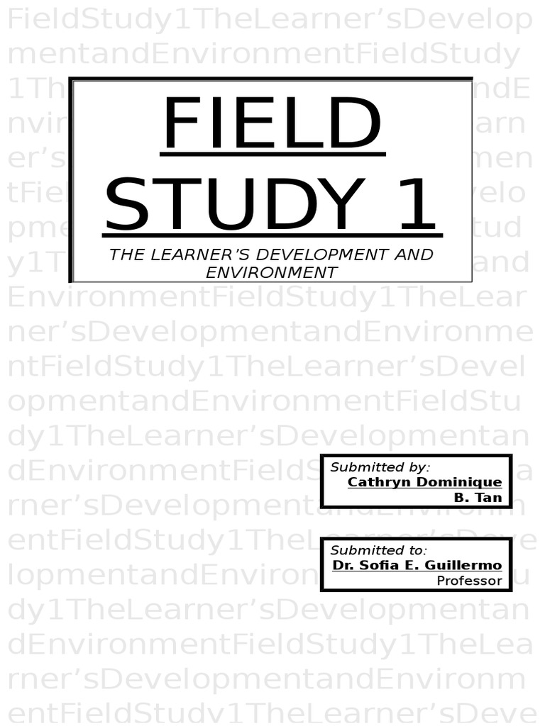 Field Study 1 | Classroom | Classroom Management