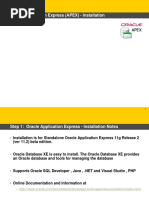 Oracle Application Express (APEX) - Install