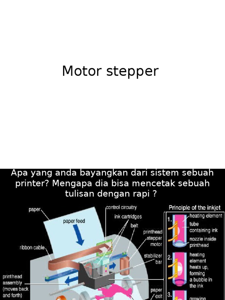 Motor Stepper Penjelasan Presentasi | PDF | Sains & Matematika