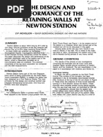 The Design and Performance of The Retaining Walls at Newton Station - Nicholson PDF