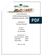 Faculty of Engineering Mechanical Engineering Department Fluid Mechanics Laboratory "ENME 312"