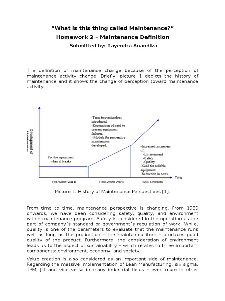 Evolving Perspectives on Maintenance | PDF | Business | Technology ...