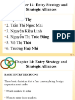 Chapter 14: Entry Strategy and Strategic Alliances
