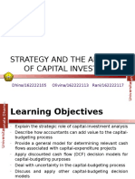 Strategy and The Analysis of Capital Investments: Dhina/162222105 Olivina/162222113 Rani/162222117