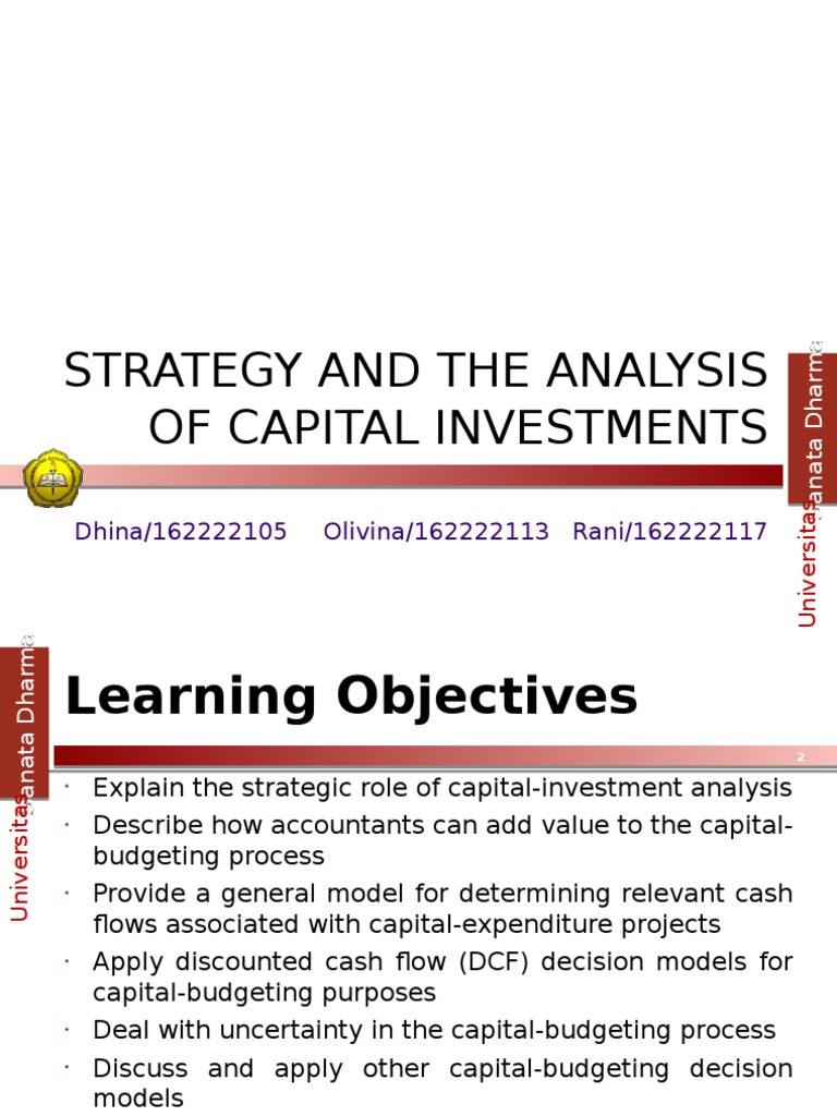 Capital Investment Analysis Strategies | PDF | Internal Rate Of Return ...