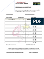 Formulario de Inscripción Equipo