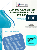 Top 100 Classified Submission Sites List 2017