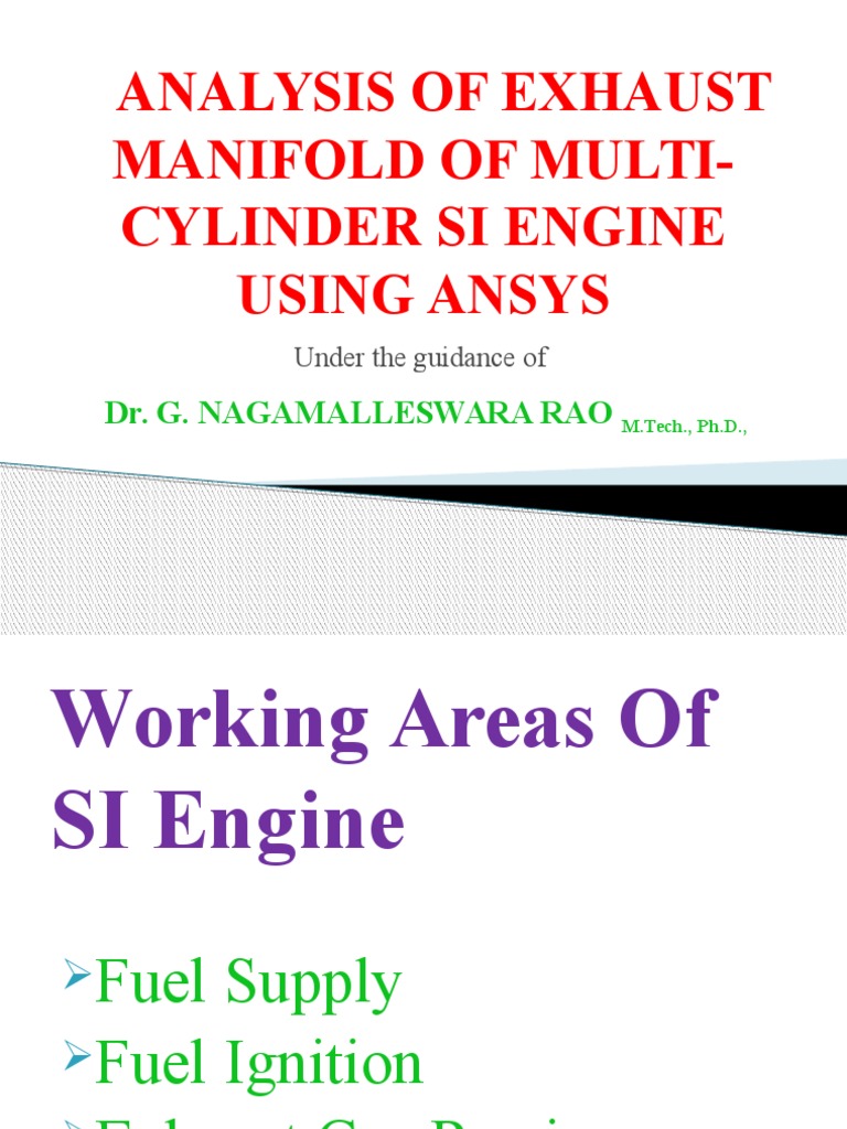 CFD Analysis of Exhaust Manifold Download Free PDF Exhaust Gas