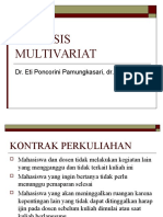 Analisis Multivariat - DR Eti Poncorini Pamungkasari