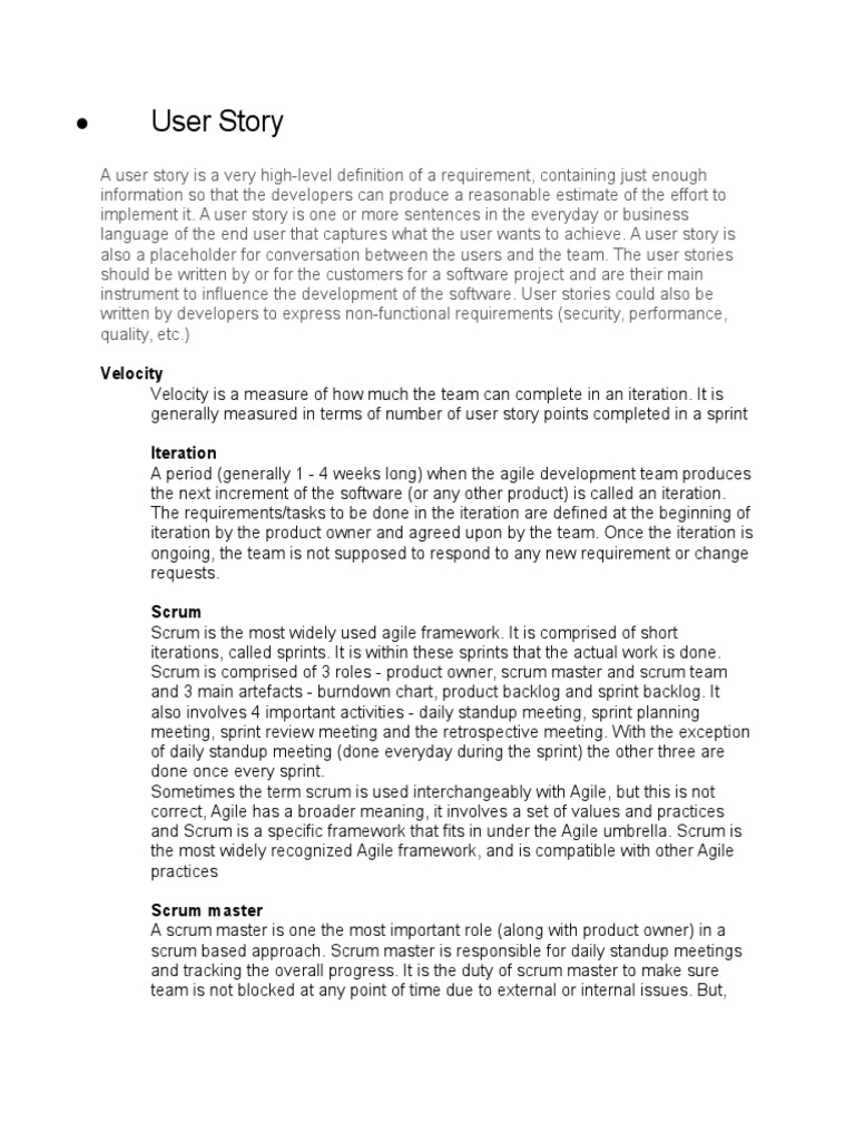Agile Terminology | PDF | Scrum (Software Development) | Agile Software