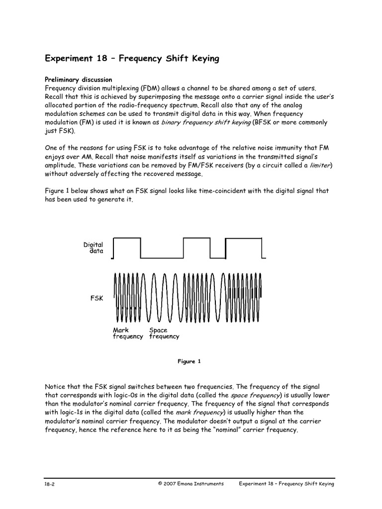 FSK Ang PDF | PDF | Modulation | Frequency Modulation