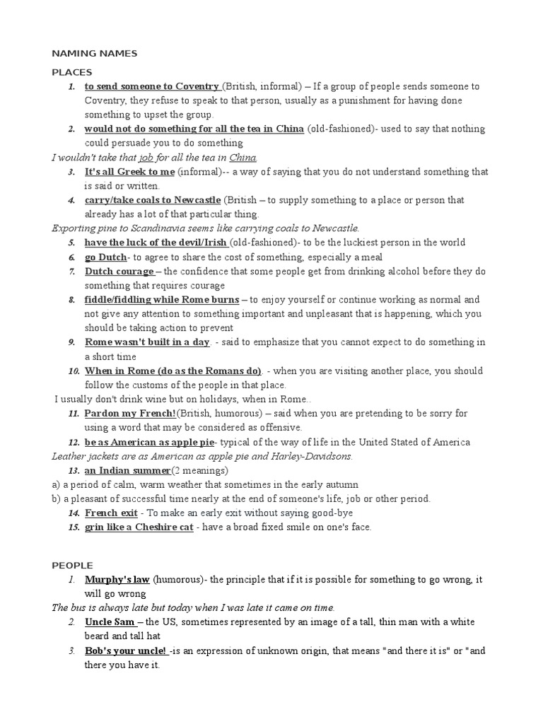 Names and Places | PDF