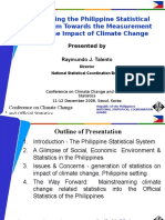 Gearing The Philippine Statistical System Towards The Measurement of The Impact of Climate Change