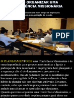 comoorganizarumaconfernciamissionria-120908002057-phpapp01.ppt