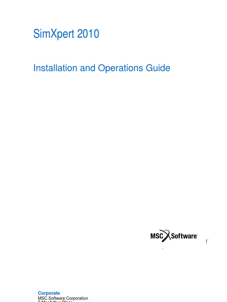 SimX 2010 Installation | PDF | Installation (Computer Programs ...