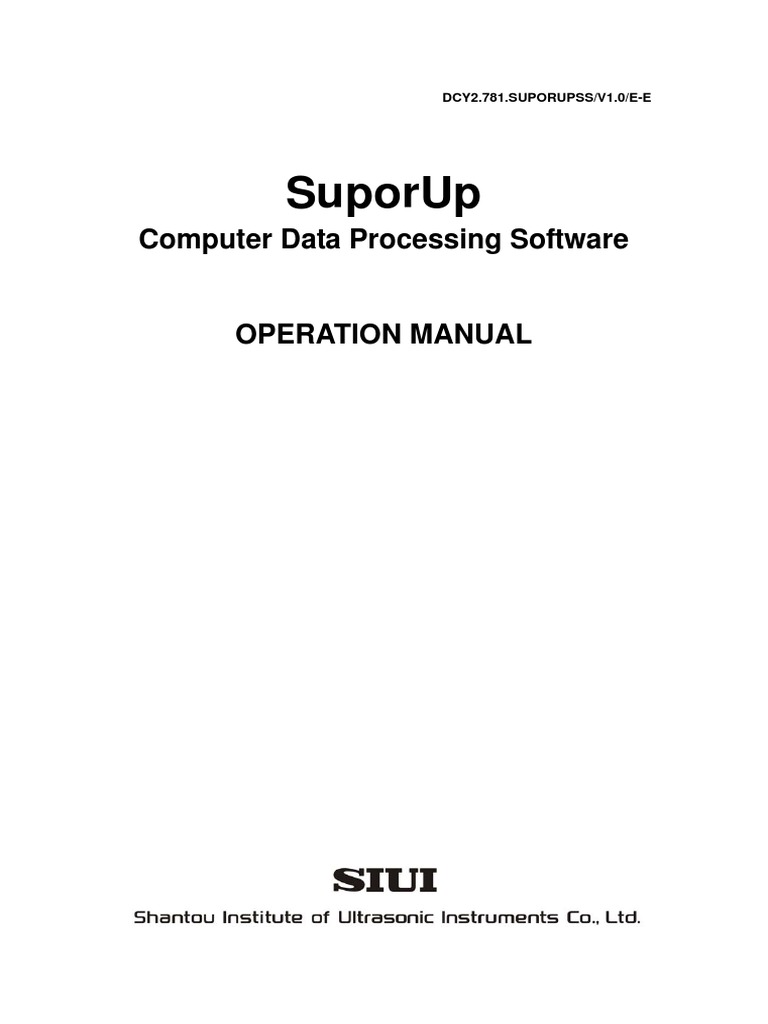 SuporUp Software Operation Manual | PDF | Installation (Computer ...