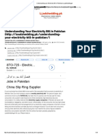 Understanding Your Electricity Bill in Pakistan - Loadshedding