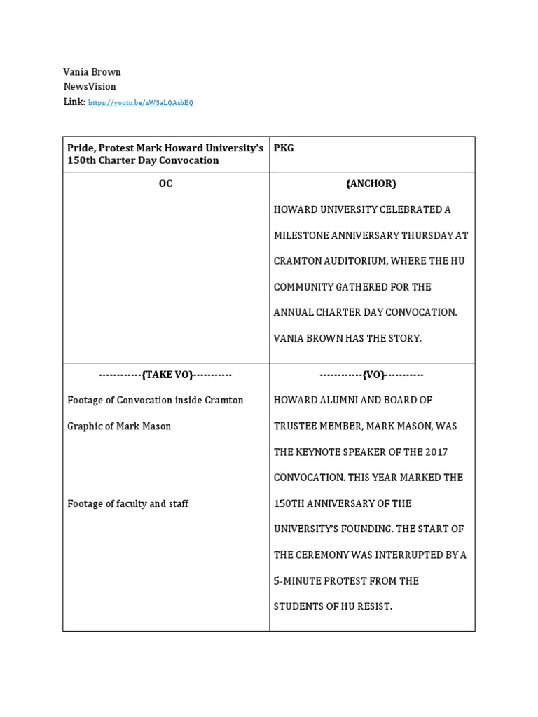 Convocation Script | PDF | Social Movements